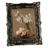 Maxbell Resin Photo Frame 5x7 Carved Antique Ornate for Home Decor Wedding Black