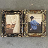 Maxbell Resin Photo Frame 5x7 Carved Antique Ornate for Home Decor Wedding Black