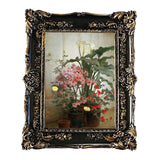 Maxbell Resin Photo Frame 5x7 Carved Antique Ornate for Home Decor Wedding Black
