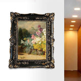 Maxbell Resin Photo Frame 5x7 Carved Antique Ornate for Home Decor Wedding Black