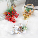 Maxbell Bells Bow Ornament Novelty Craft Christmas Decorations for Holiday Party 3 of Gold