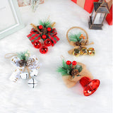 Maxbell Bells Bow Ornament Novelty Craft Christmas Decorations for Holiday Party 3 of Gold