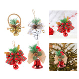 Maxbell Bells Bow Ornament Novelty Craft Christmas Decorations for Holiday Party 3 of Gold