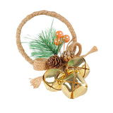 Maxbell Bells Bow Ornament Novelty Craft Christmas Decorations for Holiday Party 3 of Gold