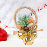 Maxbell Bells Bow Ornament Novelty Craft Christmas Decorations for Holiday Party 3 of Gold
