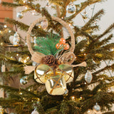 Maxbell Bells Bow Ornament Novelty Craft Christmas Decorations for Holiday Party 3 of Gold