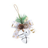 Maxbell Bells Bow Ornament Novelty Craft Christmas Decorations for Holiday Party 3 White