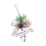 Maxbell Bells Bow Ornament Novelty Craft Christmas Decorations for Holiday Party 3 White