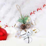 Maxbell Bells Bow Ornament Novelty Craft Christmas Decorations for Holiday Party 3 White
