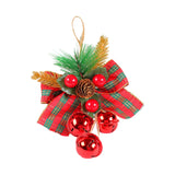 Maxbell Bells Bow Ornament Novelty Craft Christmas Decorations for Holiday Party 3 Red