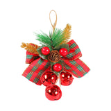 Maxbell Bells Bow Ornament Novelty Craft Christmas Decorations for Holiday Party 3 Red