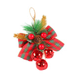 Maxbell Bells Bow Ornament Novelty Craft Christmas Decorations for Holiday Party 3 Red
