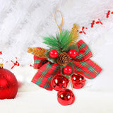 Maxbell Bells Bow Ornament Novelty Craft Christmas Decorations for Holiday Party 3 Red