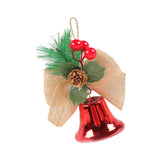Maxbell Bells Bow Ornament Novelty Craft Christmas Decorations for Holiday Party 1 Red
