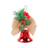 Maxbell Bells Bow Ornament Novelty Craft Christmas Decorations for Holiday Party 1 Red