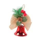 Maxbell Bells Bow Ornament Novelty Craft Christmas Decorations for Holiday Party 1 Red