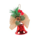 Maxbell Bells Bow Ornament Novelty Craft Christmas Decorations for Holiday Party 1 Red