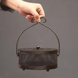Maxbell Antique Coil Holder Fireproof Hollow Incense Box for Indoor Hiking Home