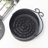 Maxbell Antique Coil Holder Fireproof Hollow Incense Box for Indoor Hiking Home