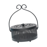 Maxbell Antique Coil Holder Fireproof Hollow Incense Box for Indoor Hiking Home