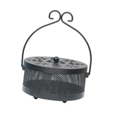 Maxbell Antique Coil Holder Fireproof Hollow Incense Box for Indoor Hiking Home