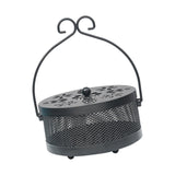 Maxbell Antique Coil Holder Fireproof Hollow Incense Box for Indoor Hiking Home