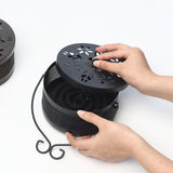 Maxbell Antique Coil Holder Fireproof Hollow Incense Box for Indoor Hiking Home