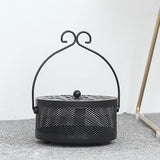 Maxbell Antique Coil Holder Fireproof Hollow Incense Box for Indoor Hiking Home