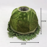 Maxbell Lamp Shade Lampshade Geometric Fringed Trim 70S for Bedside Living Room Dome