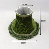 Maxbell Lamp Shade Lampshade Geometric Fringed Trim 70S for Bedside Living Room Drum