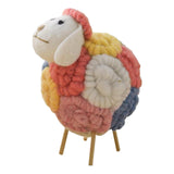 Maxbell Modern Felt Sheep Figurine Animal Statue Sculpture for Living Room Desktop