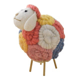 Maxbell Modern Felt Sheep Figurine Animal Statue Sculpture for Living Room Desktop
