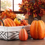 Maxbell 12x Vivid Artificial Pumpkins Fall Party Autumn Harvest Props Thanksgiving Yellow