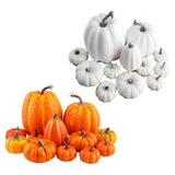 Maxbell 12x Vivid Artificial Pumpkins Fall Party Autumn Harvest Props Thanksgiving Yellow