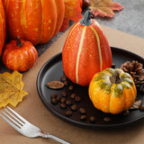 Maxbell 12x Vivid Artificial Pumpkins Fall Party Autumn Harvest Props Thanksgiving Yellow