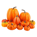 Maxbell 12x Vivid Artificial Pumpkins Fall Party Autumn Harvest Props Thanksgiving Yellow
