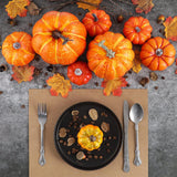 Maxbell 8Pcs Artificial Pumpkins Autumn for Halloween Table Centerpiece Decoration Yellow