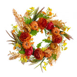 Maxbell Door Front Wreath Peony Artificial Flowers Garland Floral Bouquet Hanging