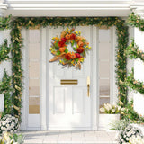 Maxbell Door Front Wreath Peony Artificial Flowers Garland Floral Bouquet Hanging