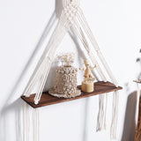 Maxbell Macrame Tapestry Floating Shelves Wall Hanging Shelf Hanger for Headboard