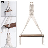 Maxbell Macrame Tapestry Floating Shelves Wall Hanging Shelf Hanger for Headboard