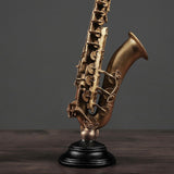 Maxbell Decorative Sax Violin Musical Instrument Showpiece Statue For Home Decor Sax