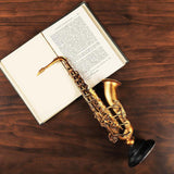 Maxbell Decorative Sax Violin Musical Instrument Showpiece Statue For Home Decor Sax