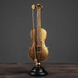 Maxbell Decorative Sax Violin Musical Instrument Showpiece Statue For Home Decor violin
