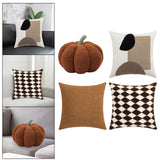 Maxbell Halloween Pumpkin Throw Pillow Durable Soft Plush for Decoration Office