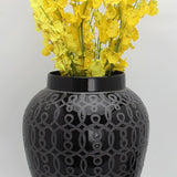 Maxbell Multipurpose Ginger Jars Floral Arrangement Canister for Cupboard Decor