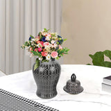 Maxbell Multipurpose Ginger Jars Floral Arrangement Canister for Cupboard Decor