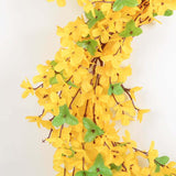 Maxbell Artificial Flower Wreath Floral Wreaths Wood Beads Hoop for Wedding Decor