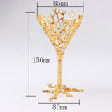 Maxbell Crystal Ball Display Stand Sphere Rack Ornament for Table Photo Props Home Gold 15cm H