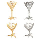 Maxbell Crystal Ball Display Stand Sphere Rack Ornament for Table Photo Props Home Gold 15cm H
